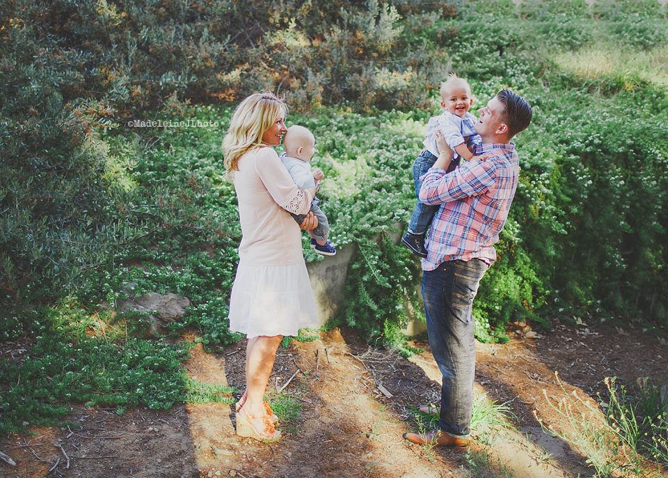 Tustin Orange County family session in park. Cedar Grove Park Tustin California session